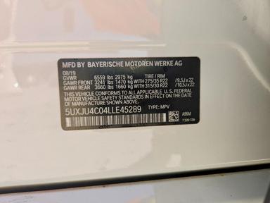 Vue de 2020 BMW X5 M50I, angle 13