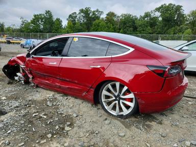 Vista de 2019 TESLA MODEL 3, ángulo 2