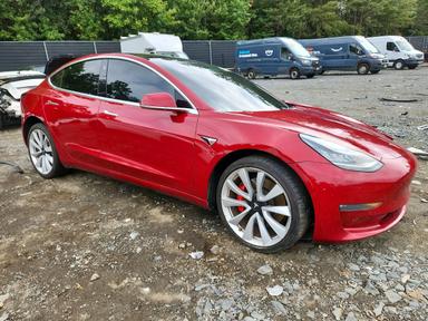 Vista de 2019 TESLA MODEL 3, ángulo 4