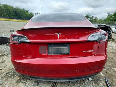 Vista de 2019 TESLA MODEL 3, ángulo 6