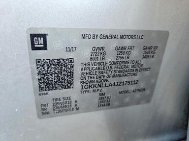 منظر 2018 GMC ACADIA SLE، زاوية 14