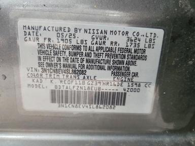 Vista de 2025 NISSAN VERSA SV, ángulo 13