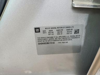 2011 BUICK REGAL CXL view, angle 12