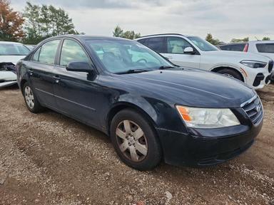 2009 HYUNDAI SONATA GLS V6 view, angle 4