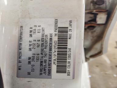 2010 MAZDA 3 I view, angle 12