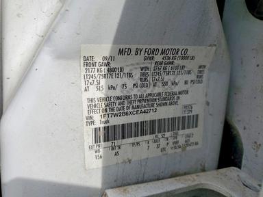 Вид 2012 FORD F250 SUPER DUTY, угол 12