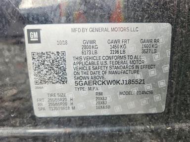 منظر 2019 BUICK ENCLAVE PREMIUM، زاوية 13