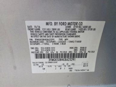 منظر 2016 FORD FLEX LIMITED، زاوية 14