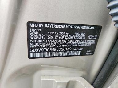 2014 BMW X3 XDRIVE28I view, angle 14