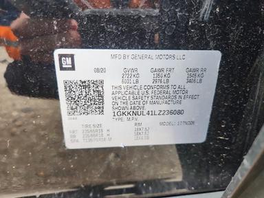 2020 GMC ACADIA SLT view, angle 14