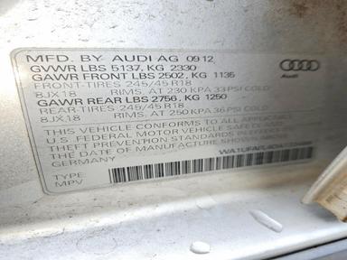 2013 AUDI A4 ALLROAD view, angle 13