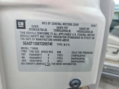 منظر 2007 BUICK RAINIER CXL، زاوية 12