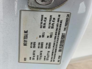 Вид 2020 TESLA MODEL 3, угол 12
