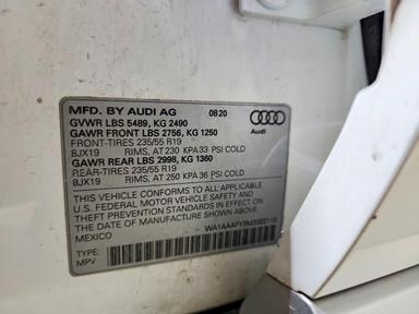 Vista de 2021 AUDI Q5 PREMIUM, ángulo 14