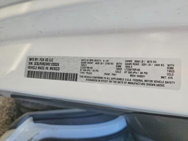 Vue de 2024 RAM PROMASTER 1500 1500 HIGH, angle 14