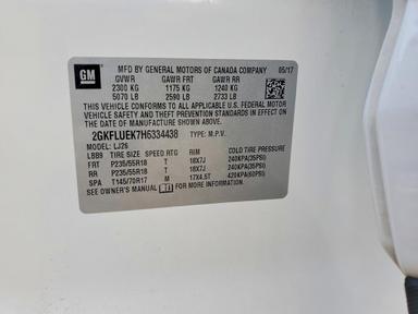 Вид 2017 GMC TERRAIN SLT, угол 13