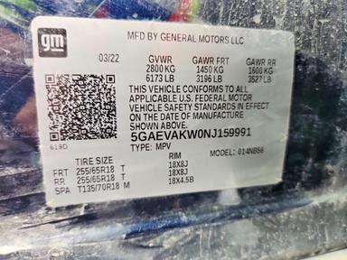 Вид 2022 BUICK ENCLAVE ESSENCE, угол 13
