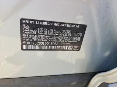 Vista de 2020 BMW X3 XDRIVE30I, ángulo 14
