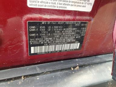 منظر 2011 SUBARU OUTBACK 2.5I PREMIUM، زاوية 14