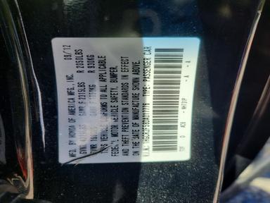 2013 HONDA ACCORD SPORT view, angle 12