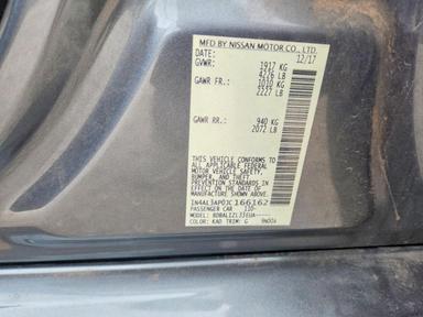 منظر 2018 NISSAN ALTIMA 2.5 SV، زاوية 12