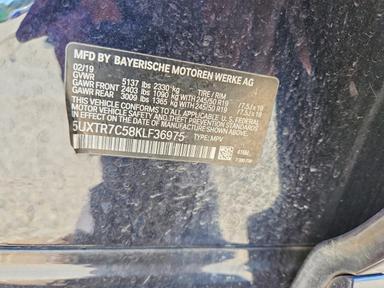 Vedere 2019 BMW X3 SDRIVE30I, unghi 13
