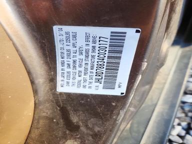 2004 HONDA CR-V EX view, angle 13
