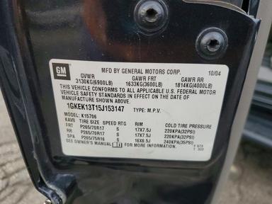 Vue de 2005 GMC YUKON, angle 13