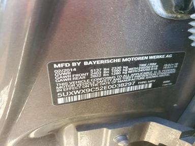 Vedere 2014 BMW X3 XDRIVE28I, unghi 12