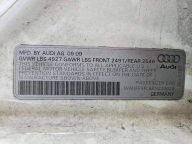 Vue de 2010 AUDI A4 PREMIUM PLUS, angle 12