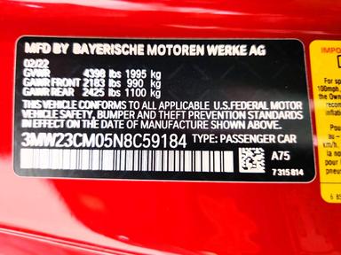 Vista de 2022 BMW 230I, ángulo 12
