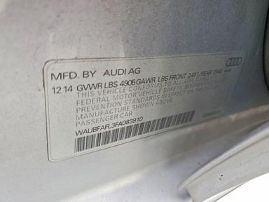 Vista de 2015 AUDI A4 PREMIUM, ángulo 12
