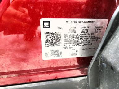 Vue de 2025 CHEVROLET TRAX 1LT, angle 14