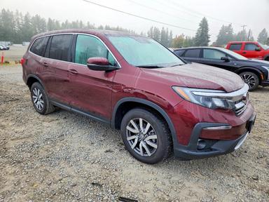 Vue de 2021 HONDA PILOT EXL, angle 4