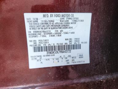 منظر 2009 FORD FLEX LIMITED، زاوية 13