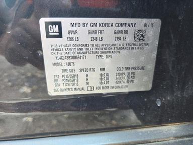 Vedere 2016 BUICK ENCORE, unghi 13