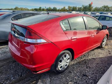 Vista de 2012 HONDA INSIGHT LX, ángulo 3