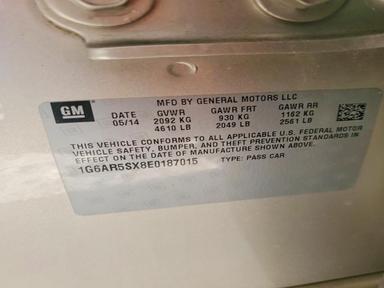 Vedere 2014 CADILLAC CTS LUXURY COLLECTION, unghi 13