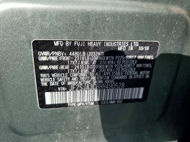 2017 SUBARU FORESTER 2.5I LIMITED view, angle 13