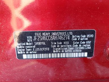 Вид 2010 SUBARU FORESTER 2.5X PREMIUM, угол 12