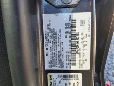 Vedere 2019 FORD FUSION SE, unghi 12