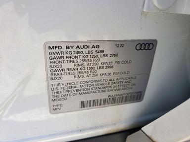 2023 AUDI Q5 SPORTBACK 45 S LI view, angle 13