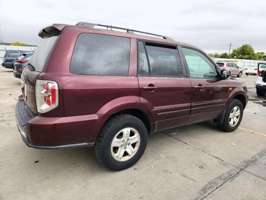 Vista de 2008 HONDA PILOT, ángulo 3