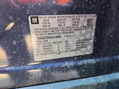 Vue de 2018 GMC TERRAIN SLE, angle 13