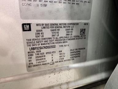 Vista de 2019 BUICK ENVISION ESSENCE, ángulo 13