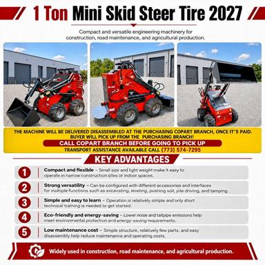 Вид 2027 OTHERS 1 TON SKID STEER WITH TIRE, угол 10