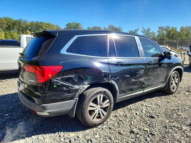 Vue de 2017 HONDA PILOT EXL, angle 3