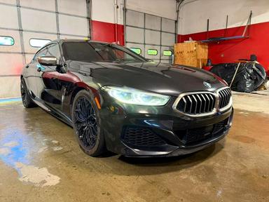2020 BMW M850XI view, angle 1