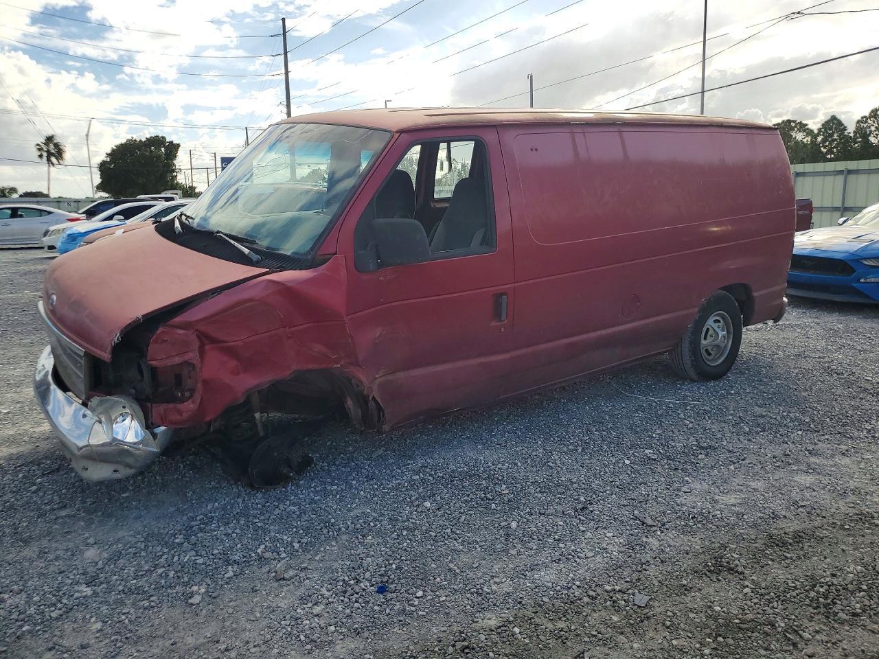Vista de 1993 FORD ECONOLINE E150 VAN, ángulo 1