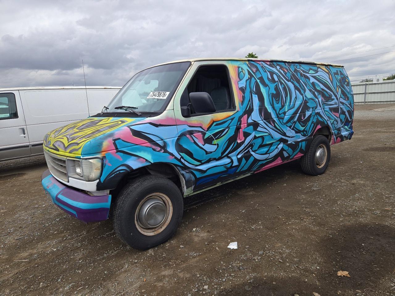 Vista de 1993 FORD ECONOLINE E350 SUPER DUTY VAN, ángulo 1